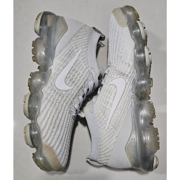 Nike Air VaporMax Flyknit Pure Platinum White Women\'s Running Shoes Size 7.5 main image 10